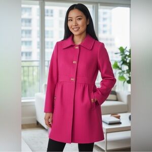 DKNY Fuchsia Trench Coat